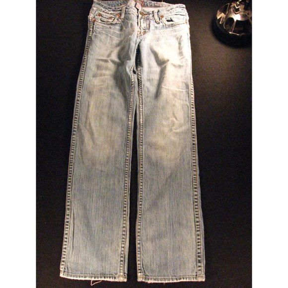 SILVER Womens Jeans 29 x 30 MEASURED Low-Rise MONICA TAG 27/32 Straight Blue - Picture 1 of 12